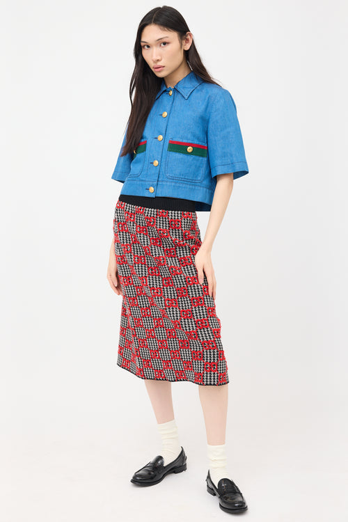 Gucci Wool GG Skirt