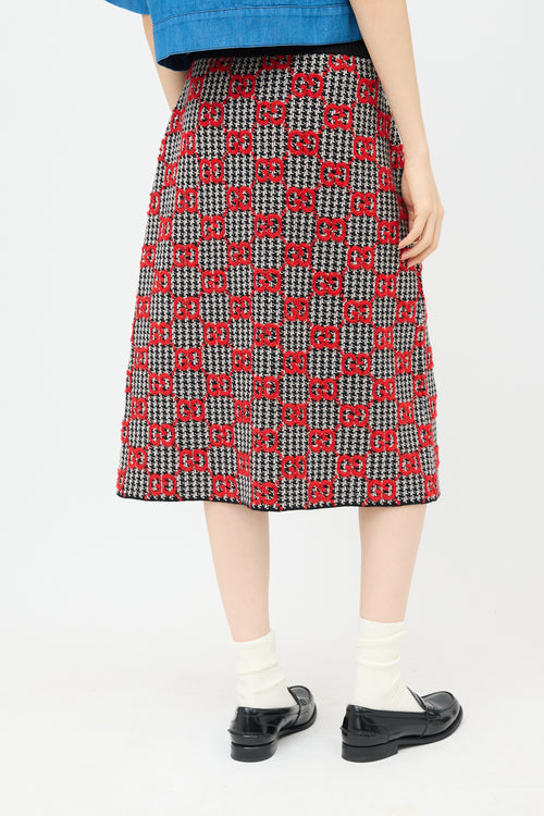 Gucci Wool GG Skirt