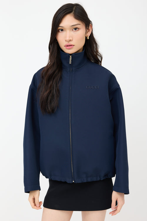 Gucci Wool Logo Zip Jacket