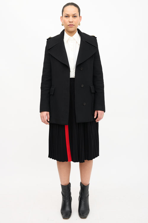 Gucci Wool Quilted Sleeve Coat