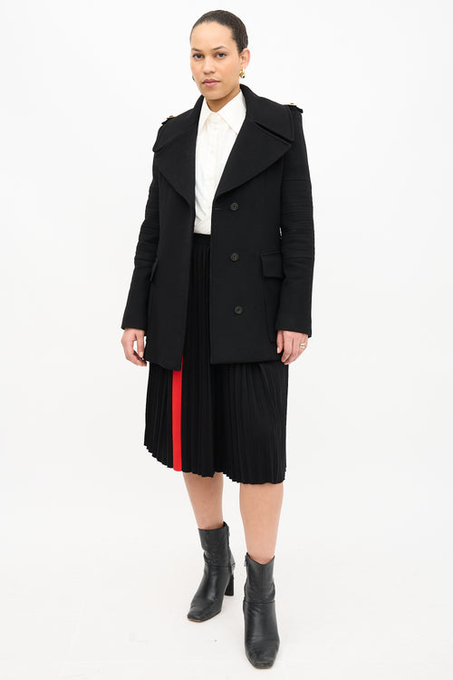 Gucci Wool Quilted Sleeve Coat