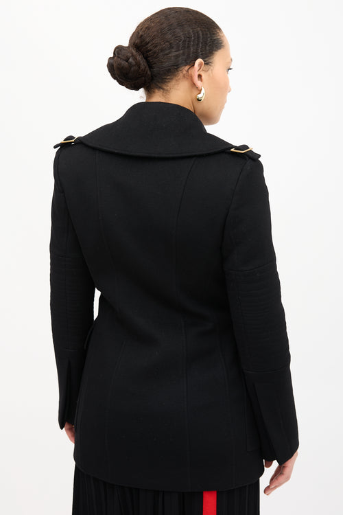 Gucci Wool Quilted Sleeve Coat