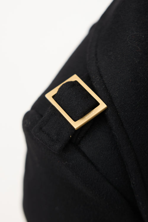 Gucci Wool Quilted Sleeve Coat