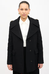 Gucci Wool Quilted Sleeve Coat
