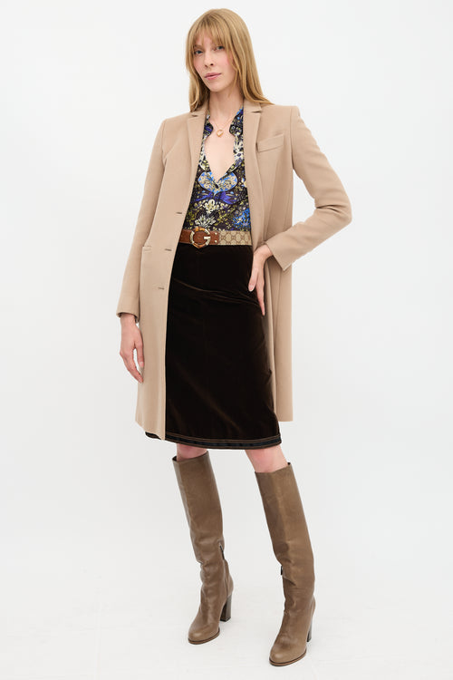 Gucci Wool Slim Fit Coat
