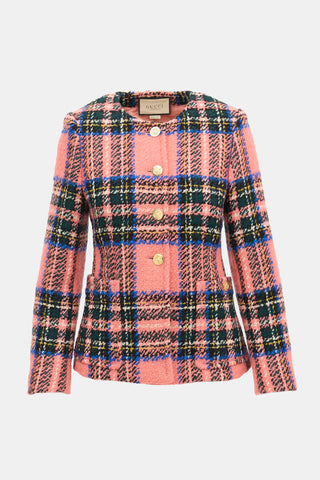 Gucci Wool Check Jacket