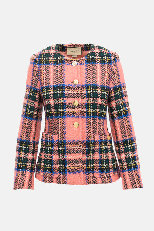 Gucci Wool Check Jacket