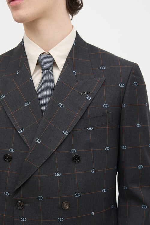 Gucci Wool GG New Sign Suit