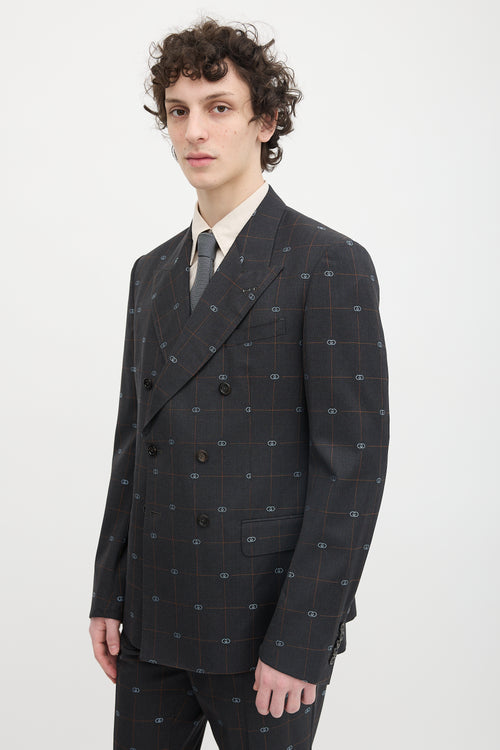 Gucci Wool GG New Sign Suit