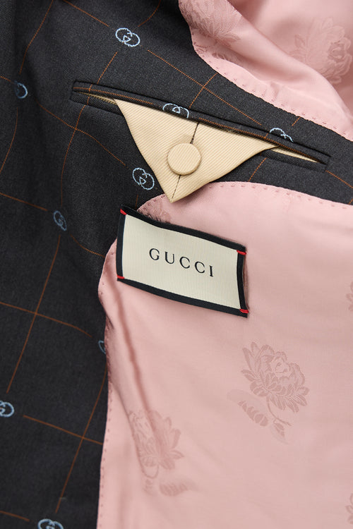 Gucci Wool GG New Sign Suit