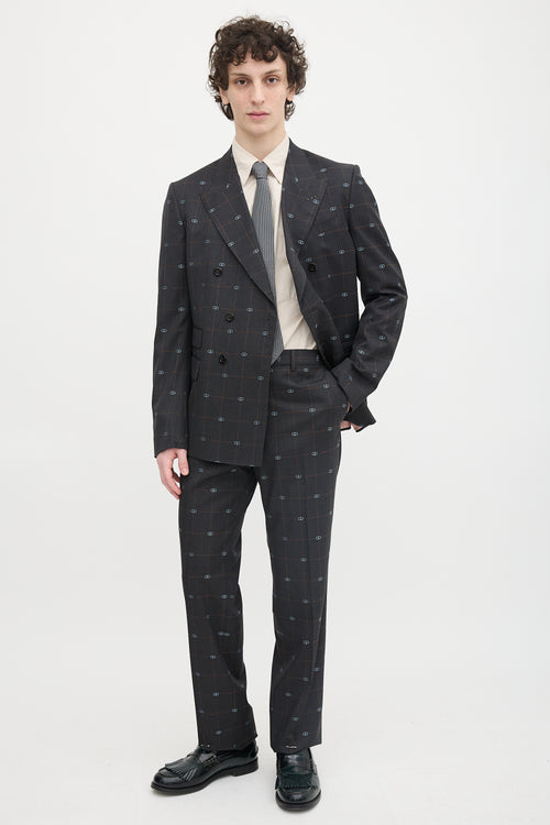 Gucci Wool GG New Sign Suit