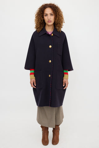 Gucci Wool Reversible Coat