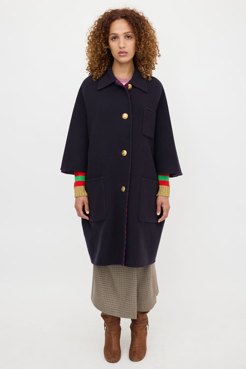Gucci Wool Reversible Coat