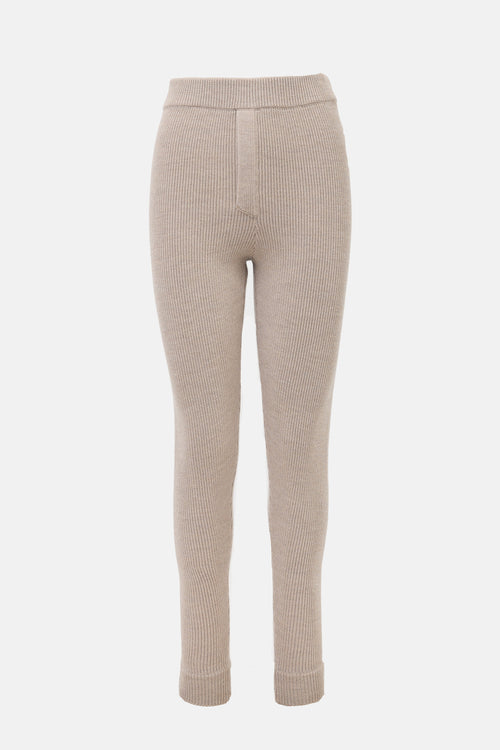 Gucci Wool Ribbed Lounge Pant