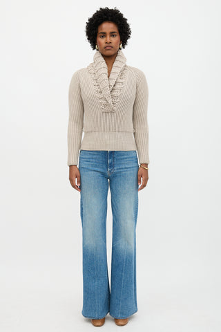 Gucci Wool Shawl Sweater