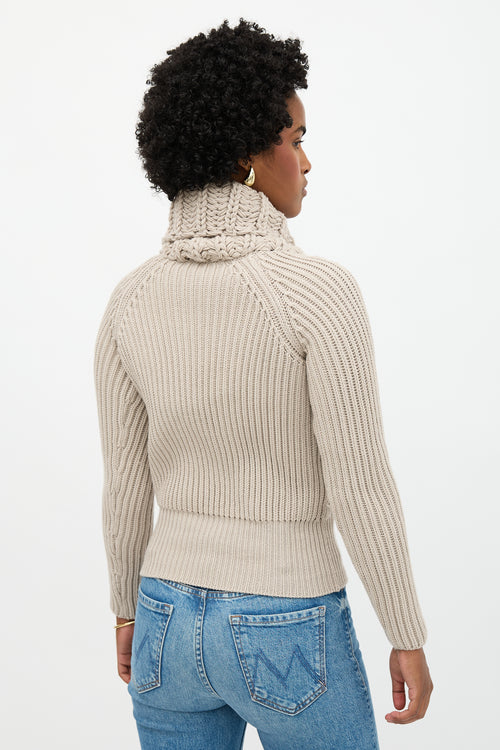 Gucci Wool Shawl Sweater