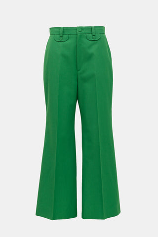 Gucci Wool Flared Leg Trouser