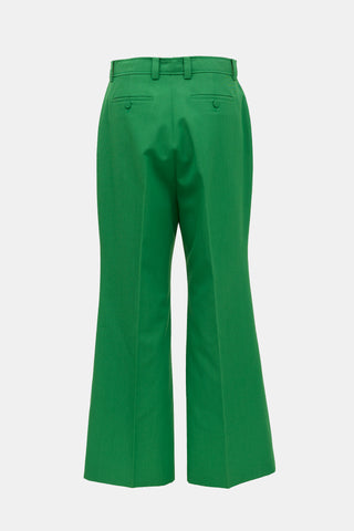 Gucci Wool Flared Leg Trouser