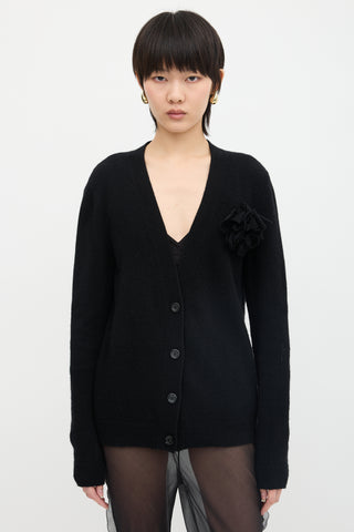 Gucci Wool & Cashmere Applique Cardigan