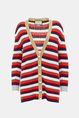 Gucci Wool & Cashmere Striped Cardigan