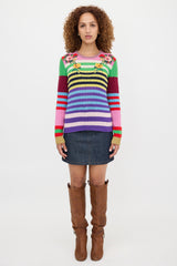 Gucci Wool & Cashmere Striped Sweater