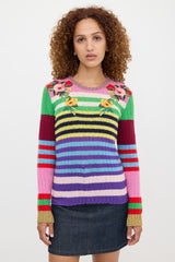Gucci Wool & Cashmere Striped Sweater