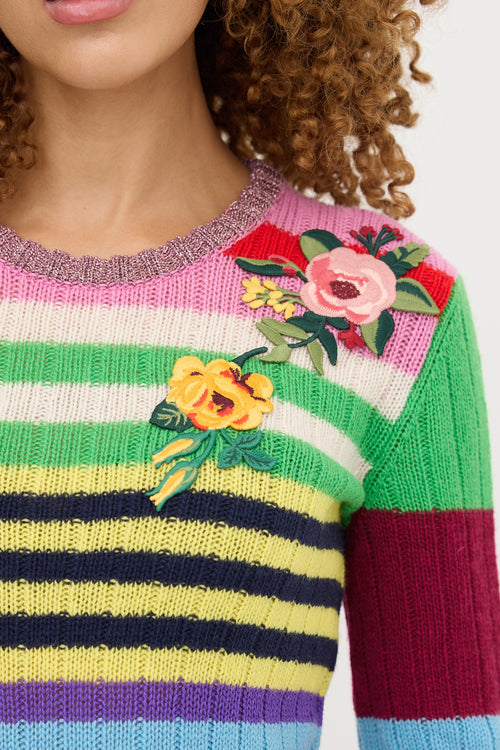 Gucci Wool & Cashmere Striped Sweater