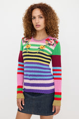 Gucci Wool & Cashmere Striped Sweater