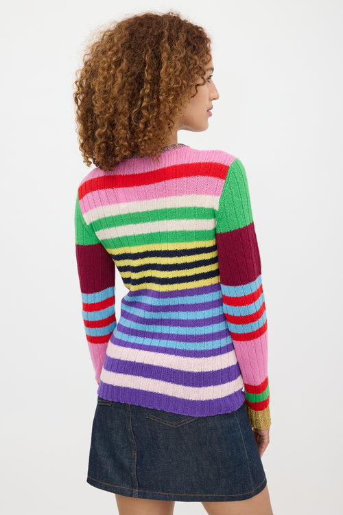Gucci Wool & Cashmere Striped Sweater