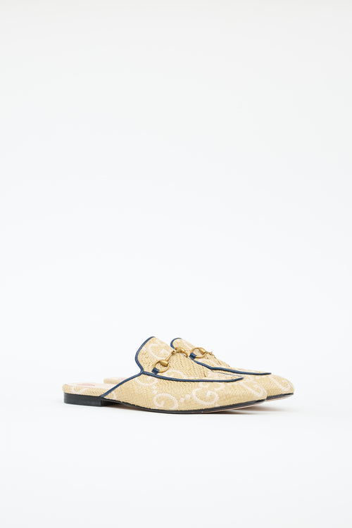Gucci Raffia Princeton Mule