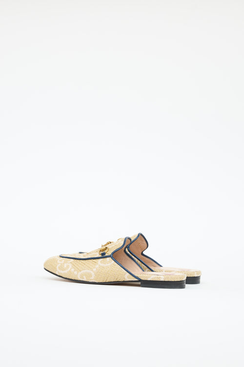 Gucci Raffia Princeton Mule