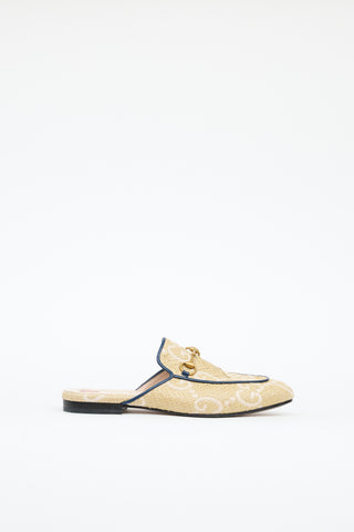 Gucci Raffia Princeton Mule
