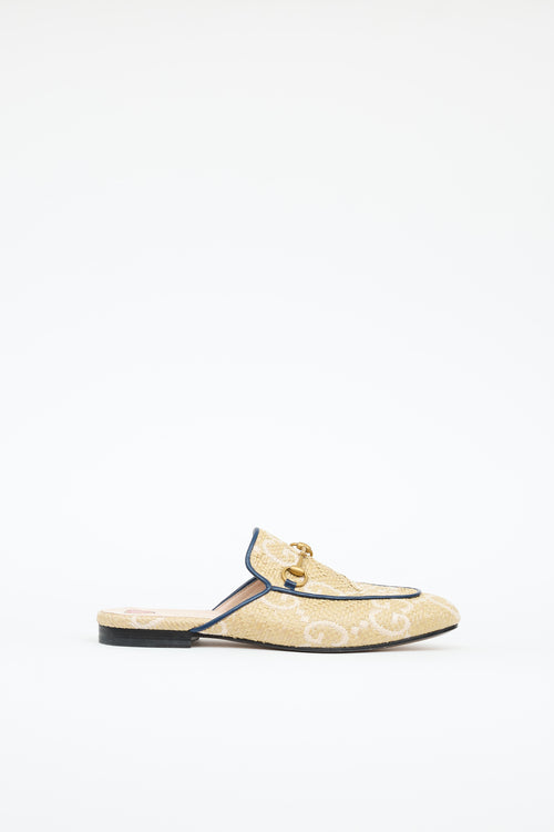 Gucci Raffia Princeton Mule