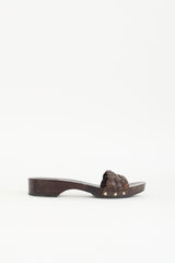 Gucci Woven Leather Mule