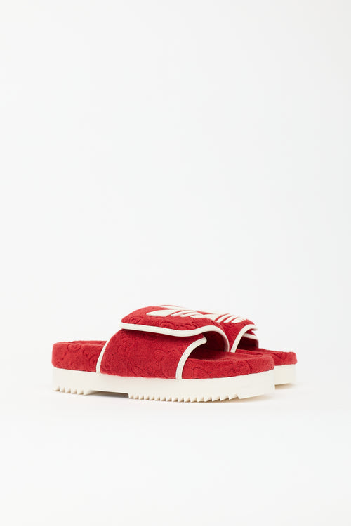 Gucci X Adidas GG Terry Slide