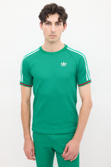 Gucci X Adidas Green & White Knit Striped Co-Ord Set