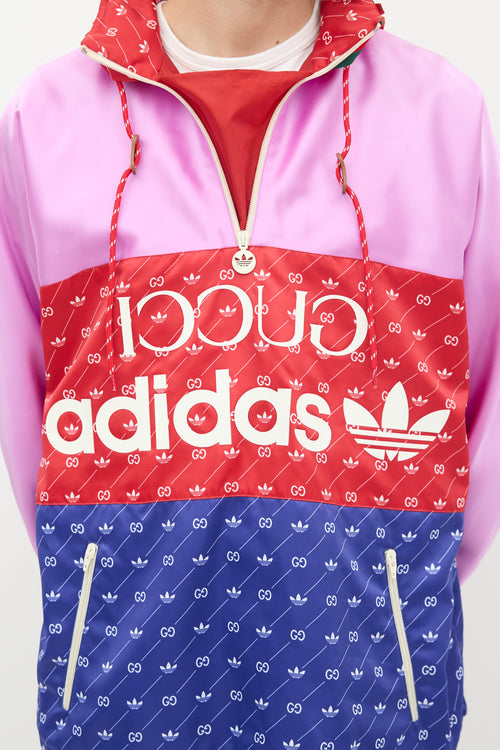 Gucci X Adidas Multicolour GG Trefoil Jacket