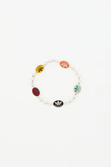 Gucci X Adidas Sterling Silver Charm Bracelet
