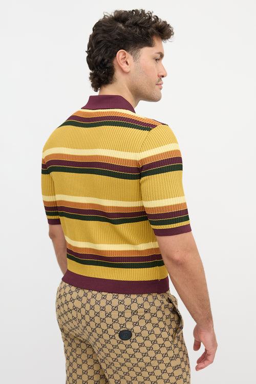 Gucci X Adidas Stripe Polo