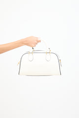 Gucci X Adidas White & Multicolour Leather Mini Duffle Bag