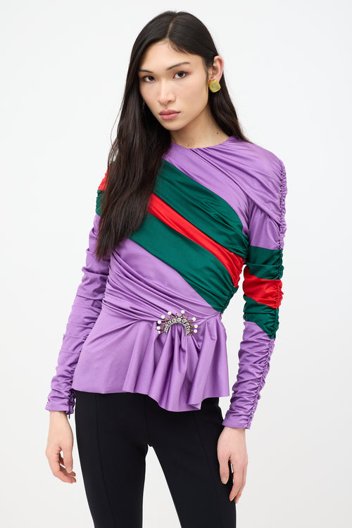 Gucci X Balenciaga Resort 2022 Ruched Top
