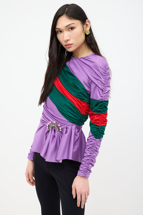 Gucci X Balenciaga Resort 2022 Ruched Top