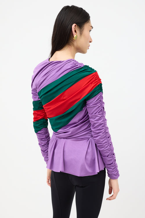 Gucci X Balenciaga Resort 2022 Ruched Top