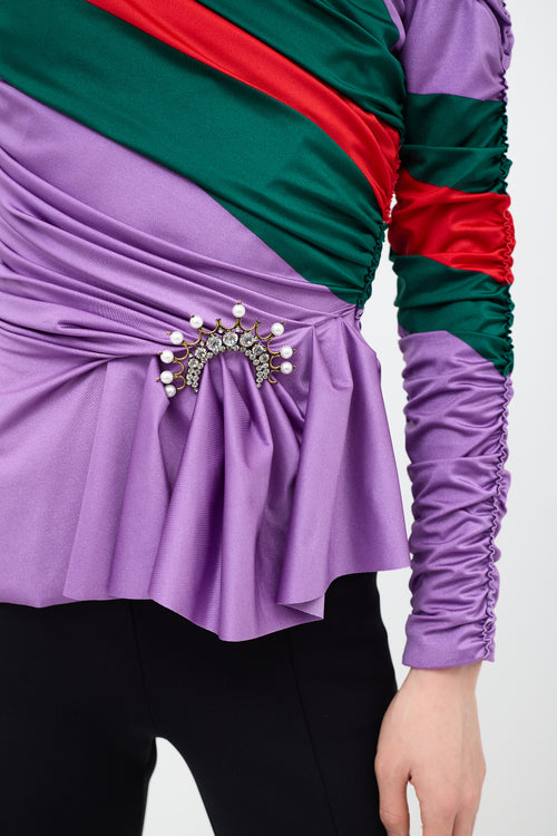 Gucci X Balenciaga Resort 2022 Ruched Top