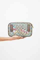 Gucci X Disney Brown & Multi Donald Monogram Belt Bag
