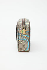 Gucci X Disney Brown & Multi Donald Monogram Belt Bag