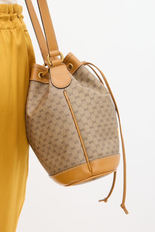 Gucci X Disney Brown & Multicolour Mickey Mouse Monogram Bag