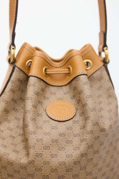 Gucci X Disney Brown & Multicolour Mickey Mouse Monogram Bag