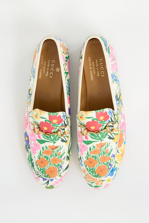 Gucci X Ken Scott Floral Jordaan Loafer