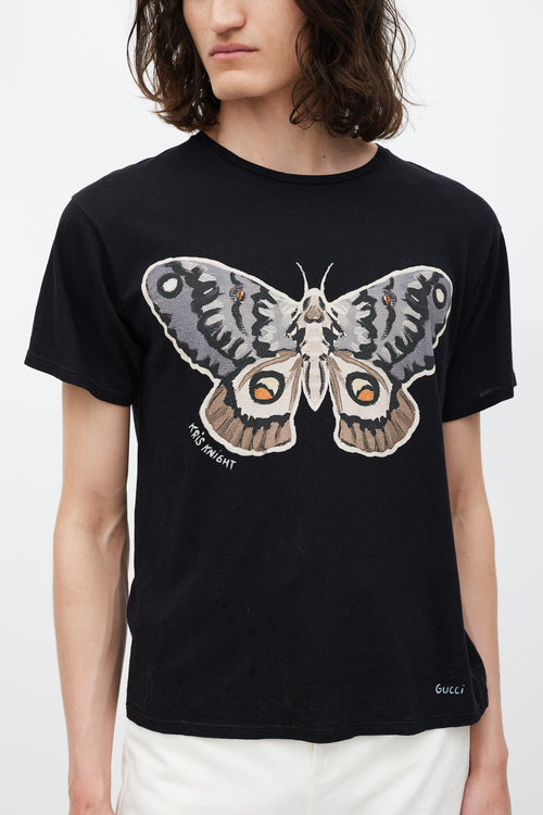 Gucci X Kris Knight Black & Multicolour Print T-Shirt